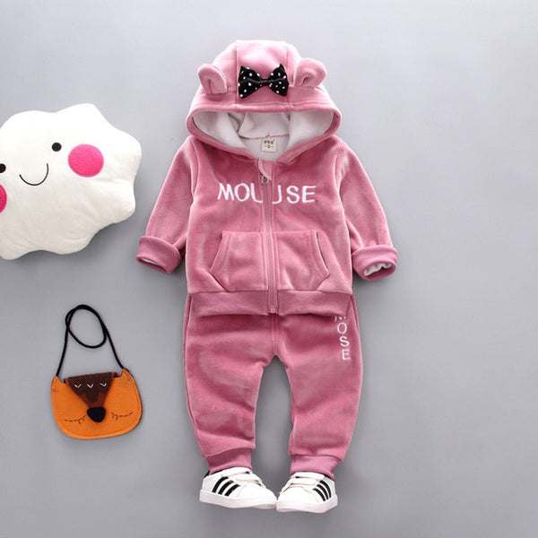 Warm Baby Girls Clothing Set