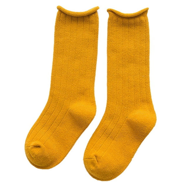 Solid Kids Long Socks