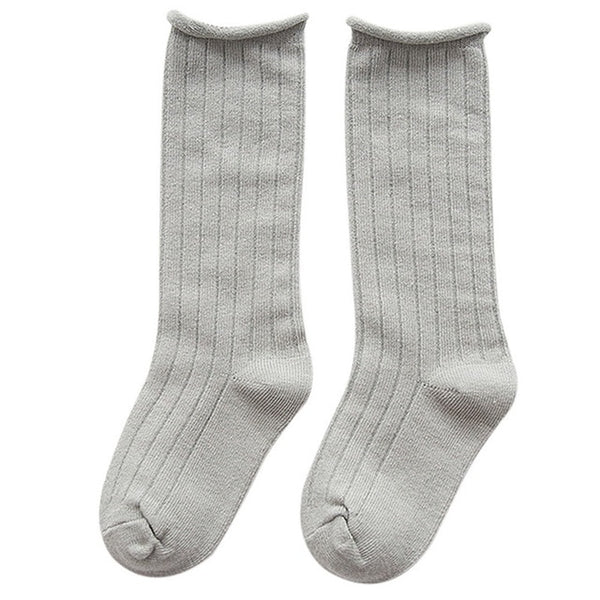 Solid Kids Long Socks