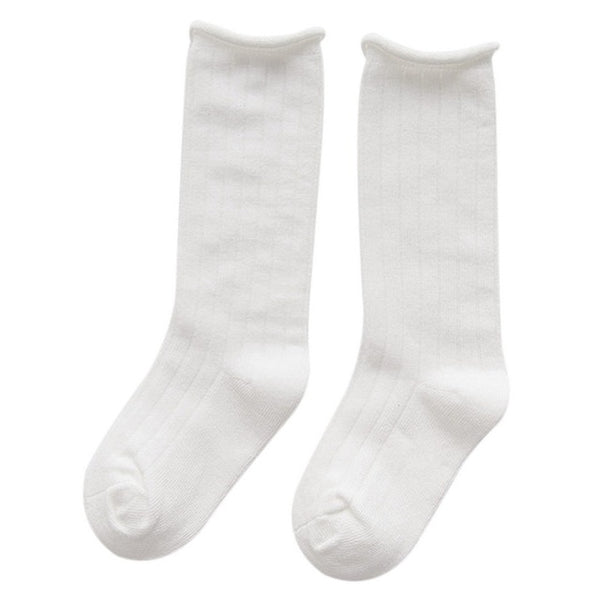 Solid Kids Long Socks