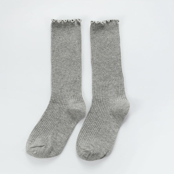 Solid Kids Long Socks