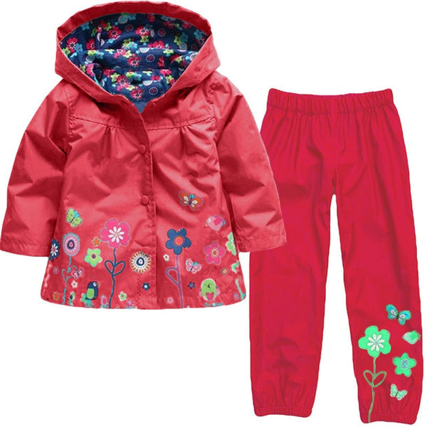 Girls Clothing Raincoat Sets