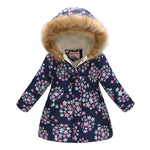 Girls Cute Printing Warm Coats